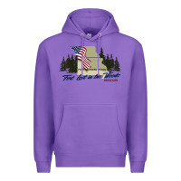 Purple fort leonard wood fort lost in the woods missouri pullover hoodie Premium Hoodie - linhVisuals