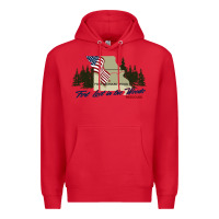 Red fort leonard wood fort lost in the woods missouri pullover hoodie Premium Hoodie - linhVisuals