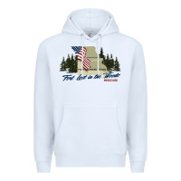 White fort leonard wood fort lost in the woods missouri pullover hoodie Premium Hoodie - linhVisuals