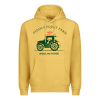 Antique Gold diddly squat farm green, tractor tee for farmer t shirt Premium Hoodie - linhVisuals
