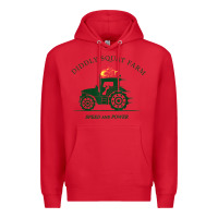 Red diddly squat farm green, tractor tee for farmer t shirt Premium Hoodie - linhVisuals
