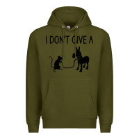 Army Green i don't give a rats ass, funny, jokes, sarcastic sayings t shirt Premium Hoodie - linhVisuals