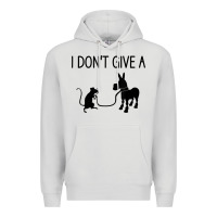 Dove Grey i don't give a rats ass, funny, jokes, sarcastic sayings t shirt Premium Hoodie - linhVisuals