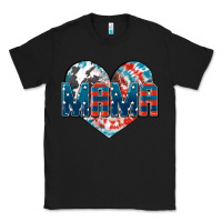 Black American Mama heart Classic Tee - FaDigitalArtStudio