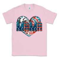 Bubblegum Pink American Mama heart Classic Tee - FaDigitalArtStudio