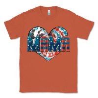 Copper American Mama heart Classic Tee - FaDigitalArtStudio