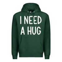 Sports Green i need a hug, funny, joke, sarcastic, family t shirt Premium Hoodie - linhVisuals