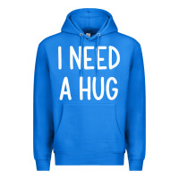 True Royal i need a hug, funny, joke, sarcastic, family t shirt Premium Hoodie - linhVisuals