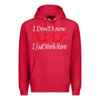 Cardinal i don't know i just work here     t shirt Premium Hoodie - linhVisuals