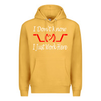 Mustard i don't know i just work here     t shirt Premium Hoodie - linhVisuals