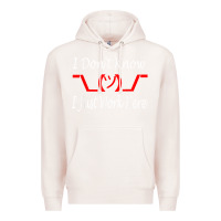 Pale Pink i don't know i just work here     t shirt Premium Hoodie - linhVisuals