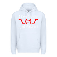 White i don't know i just work here     t shirt Premium Hoodie - linhVisuals