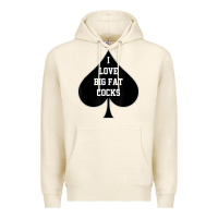 Tofu i love big fat cocks queen of spades t shirt Premium Hoodie - linhVisuals