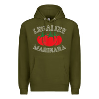 Army Green legalize marinara food gift tshirt Premium Hoodie - linhVisuals