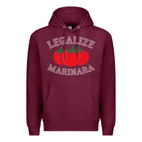 Burgundy legalize marinara food gift tshirt Premium Hoodie - linhVisuals