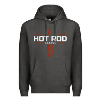 Charcoal Heather hot rod garage custom retro classic car spark plug t shirt Premium Hoodie - linhVisuals