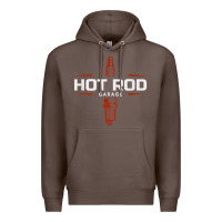 Coffee hot rod garage custom retro classic car spark plug t shirt Premium Hoodie - linhVisuals