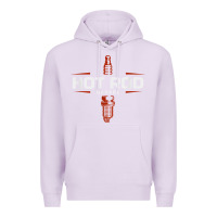 Lilac hot rod garage custom retro classic car spark plug t shirt Premium Hoodie - linhVisuals