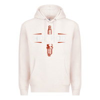 Pale Pink hot rod garage custom retro classic car spark plug t shirt Premium Hoodie - linhVisuals