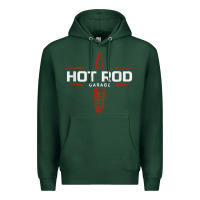 Sports Green hot rod garage custom retro classic car spark plug t shirt Premium Hoodie - linhVisuals