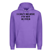 Purple i cant believe im not butter t shirt Premium Hoodie - linhVisuals