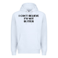 White i cant believe im not butter t shirt Premium Hoodie - linhVisuals