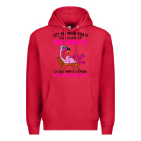 Cardinal let me pour you a tall glass of get over it flamingo t shirt Premium Hoodie - linhVisuals