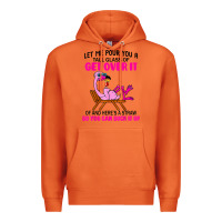 Carrot let me pour you a tall glass of get over it flamingo t shirt Premium Hoodie - linhVisuals