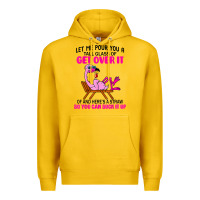 Lemon let me pour you a tall glass of get over it flamingo t shirt Premium Hoodie - linhVisuals
