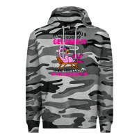 Slate Camo let me pour you a tall glass of get over it flamingo t shirt Premium Hoodie - linhVisuals