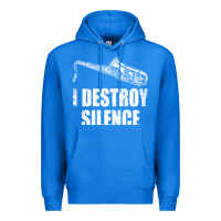 True Royal Saxophone I Destroy Silence Saxophonist | For Musicians Premium Hoodie - linhVisuals