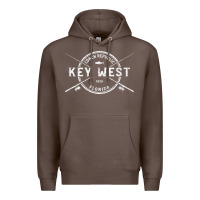 Coffee key west fl vintage crossed fishing rods t shirt Premium Hoodie - linhVisuals