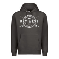 Smoke key west fl vintage crossed fishing rods t shirt Premium Hoodie - linhVisuals