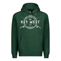 Sports Green key west fl vintage crossed fishing rods t shirt Premium Hoodie - linhVisuals