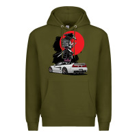 Army Green jdm nsx car tuning japan samurai drift import pullover hoodie Premium Hoodie - linhVisuals