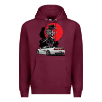 Burgundy jdm nsx car tuning japan samurai drift import pullover hoodie Premium Hoodie - linhVisuals