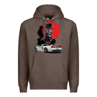 Coffee jdm nsx car tuning japan samurai drift import pullover hoodie Premium Hoodie - linhVisuals