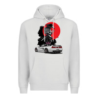 Dove Grey jdm nsx car tuning japan samurai drift import pullover hoodie Premium Hoodie - linhVisuals