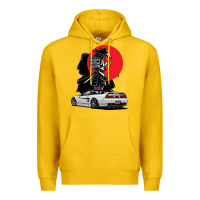 Lemon jdm nsx car tuning japan samurai drift import pullover hoodie Premium Hoodie - linhVisuals