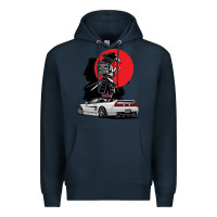 Navy jdm nsx car tuning japan samurai drift import pullover hoodie Premium Hoodie - linhVisuals