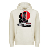 Oatmeal Heather jdm nsx car tuning japan samurai drift import pullover hoodie Premium Hoodie - linhVisuals