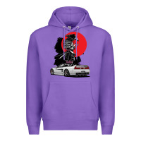 Purple jdm nsx car tuning japan samurai drift import pullover hoodie Premium Hoodie - linhVisuals