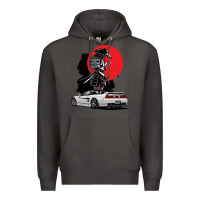 Smoke jdm nsx car tuning japan samurai drift import pullover hoodie Premium Hoodie - linhVisuals
