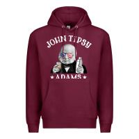 Burgundy john tipsy adams president john quincy adams 4th of july t shirt Premium Hoodie - linhVisuals