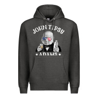 Charcoal Heather john tipsy adams president john quincy adams 4th of july t shirt Premium Hoodie - linhVisuals