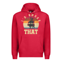 Cardinal id smoke that funny smoked pork meat lover bbq gift barbecue t shirt Premium Hoodie - linhVisuals