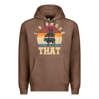 Chestnut id smoke that funny smoked pork meat lover bbq gift barbecue t shirt Premium Hoodie - linhVisuals
