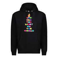 Black light of the world godspell inspired musical theater t shirt Premium Hoodie - linhVisuals