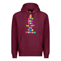 Burgundy light of the world godspell inspired musical theater t shirt Premium Hoodie - linhVisuals
