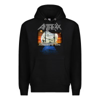 Black anthrax – persistence of time 30th anniversary tank top Premium Hoodie - linhVisuals